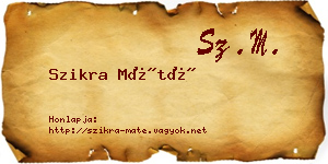 Szikra Máté névjegykártya